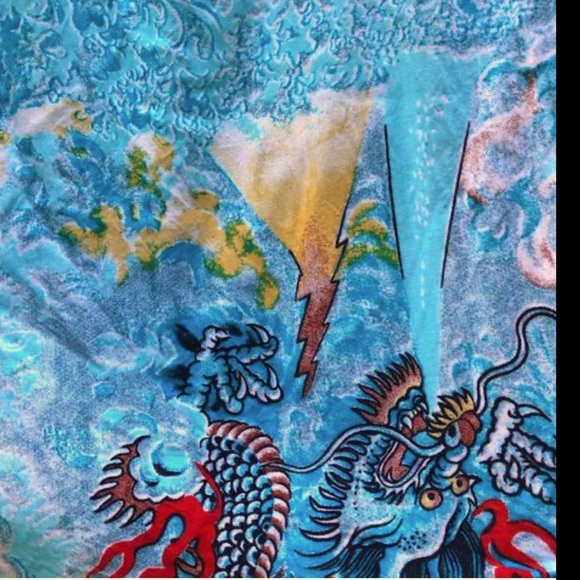 3/20$ ⭐️ 90s Short wrap skirt dragon & tiger - Picture 3 of 5